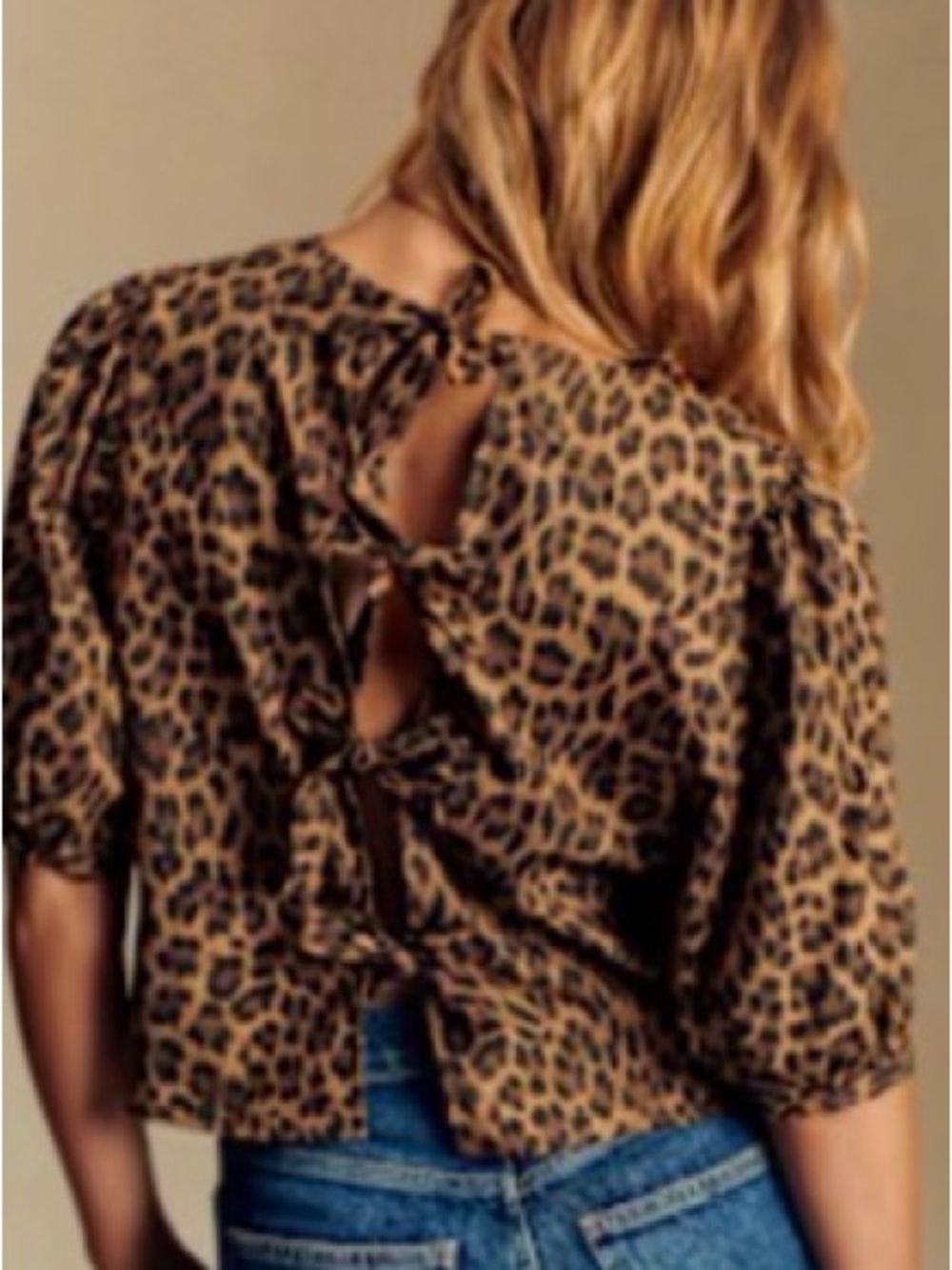 Sezane Lorenz Blouse Leo Nevada Print - Size 8